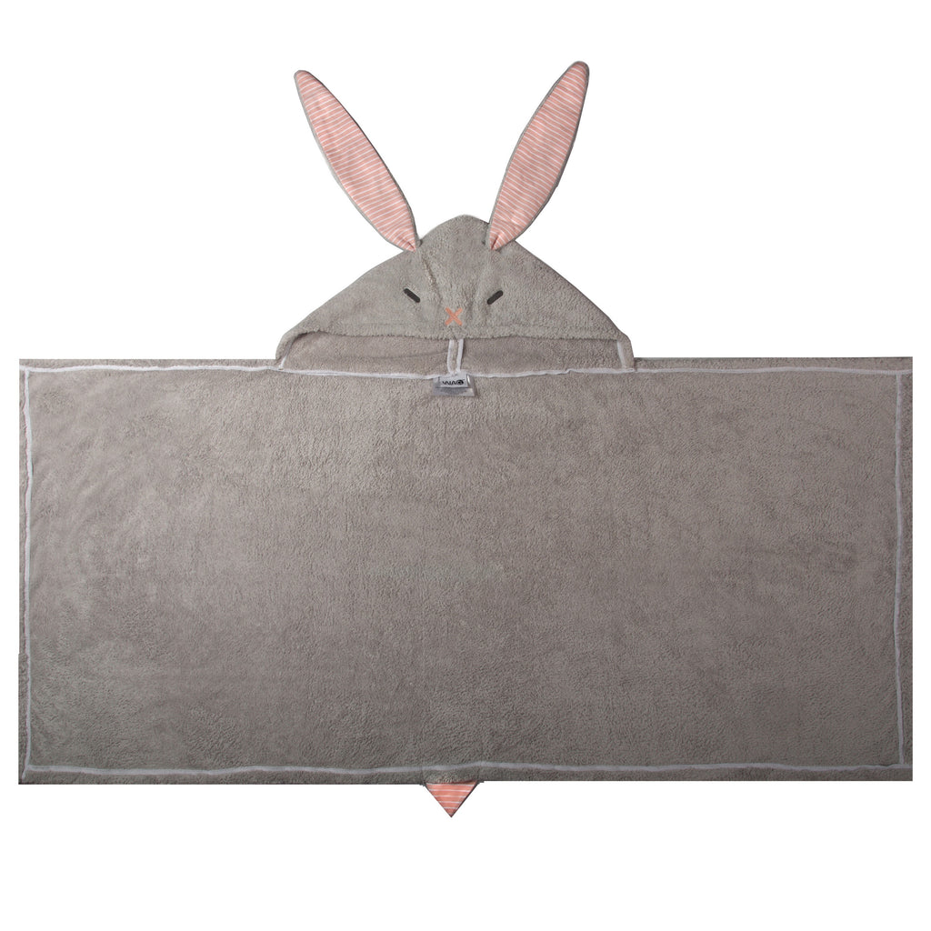 WACi Plush Hooded Towel- Bunny