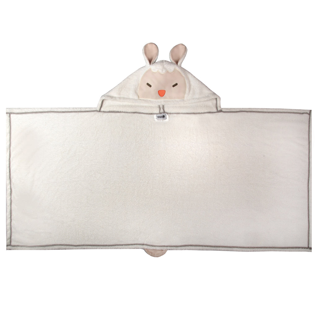 WACi Plush Hooded Towel- Lamb