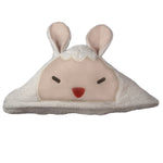 WACi Plush Hooded Towel- Lamb